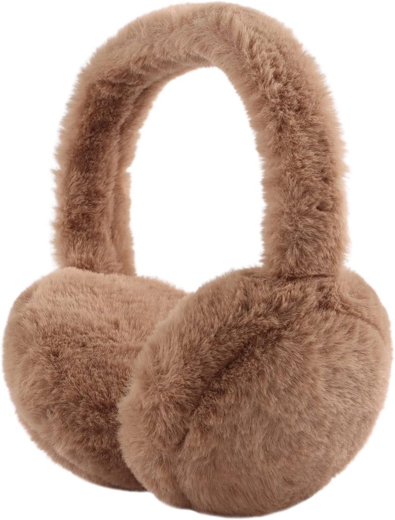 Pesaat Fluffy Ear Muff for Women Plush Earmuffs Kids Winter Earmuffs Girls Boys Cold Weather Ear Warmer - Image 1